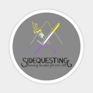 Nonbinary Sidequesting Logo Magnet